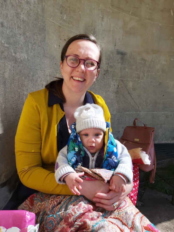 Woman with a baby