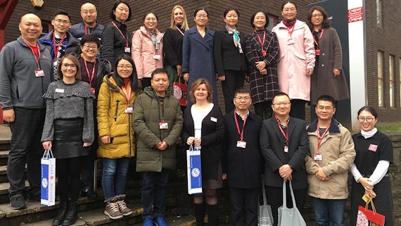 Welcoming Xuzhou Medical University delegates to Cardiff