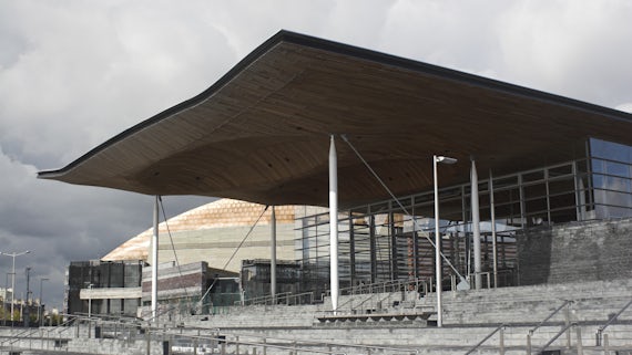 Image of the Senedd in Cardiff Bay