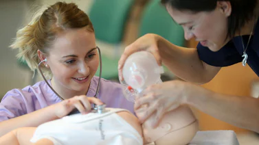 Student being taught
