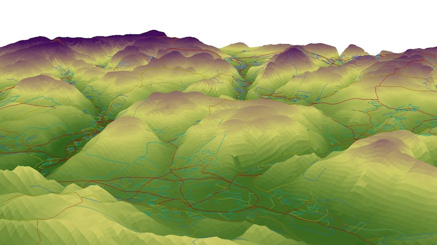 3d network analysis of the South Wales Valleys