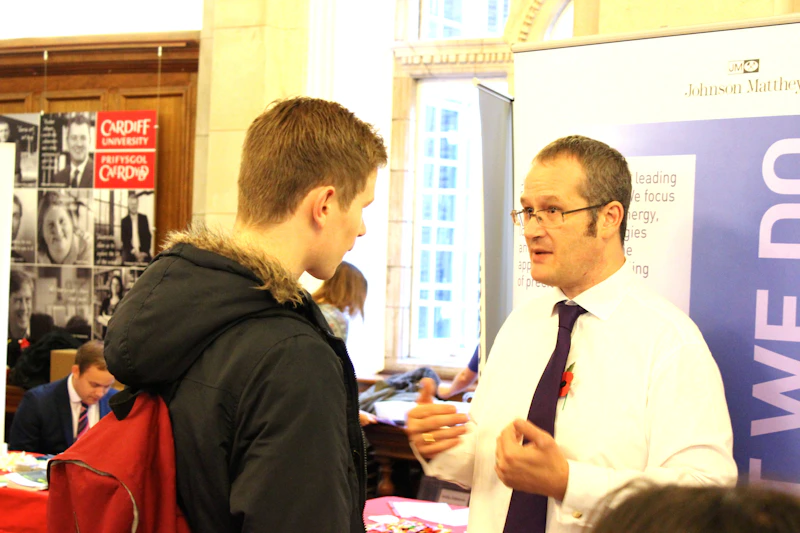 Johnson Matthey Cardiff University Careers Science Fair