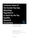 Employer views of the Gender Pay Gap Reporting Regulations 